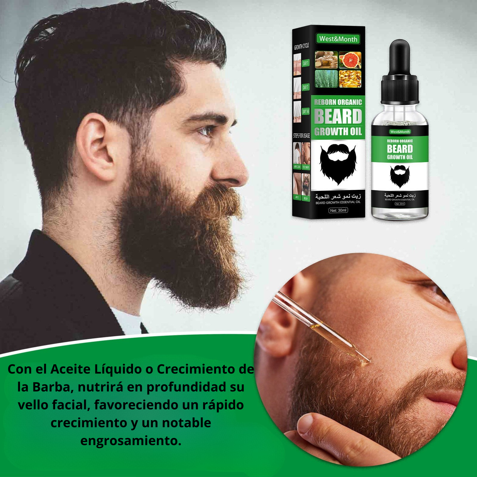 ACEITE PARA EL CRECIMIENTO DE LA BARBA